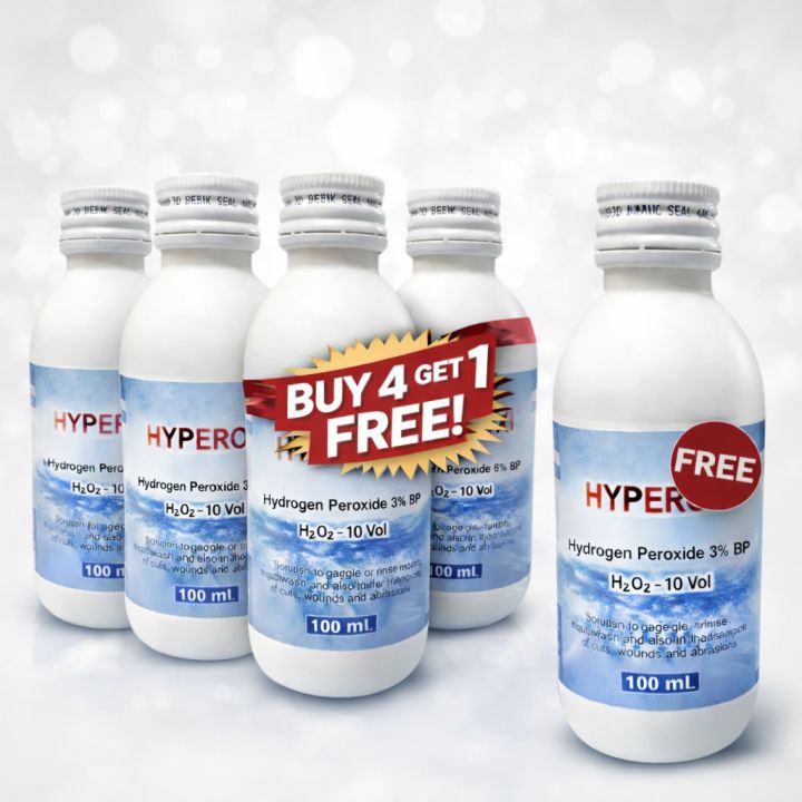 H2o2 Bp Hydrogen Peroxide 3% BP 100ml – Antiseptic Solution for Wound Cleaning ...