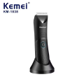 Kemei KM-1838 Bikini Line Men's Full Body Washable Hair Removal Machine Rechargeable Electric Shaver Secret Trimmer With Light. 