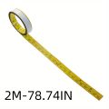 Self-Adhesive Metric And Imperial Scale Ruler, 1-5M Measure Steel Miter Saw Scale Miter Track Ruler For Router Table Saw T-track. 