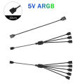 5V 3-Pin Addressable ARGB Female to Female Splitter Extension Cable for Extending PC Computer Fans.