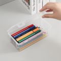 1PC Transparent Pencil Case Sketch Plastic Pencil Case Storage Case Art Student Pencil Case Large Capacity Toolbox.