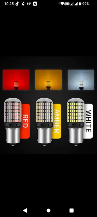 Back light led bulb single and double for car | Daraz.pk