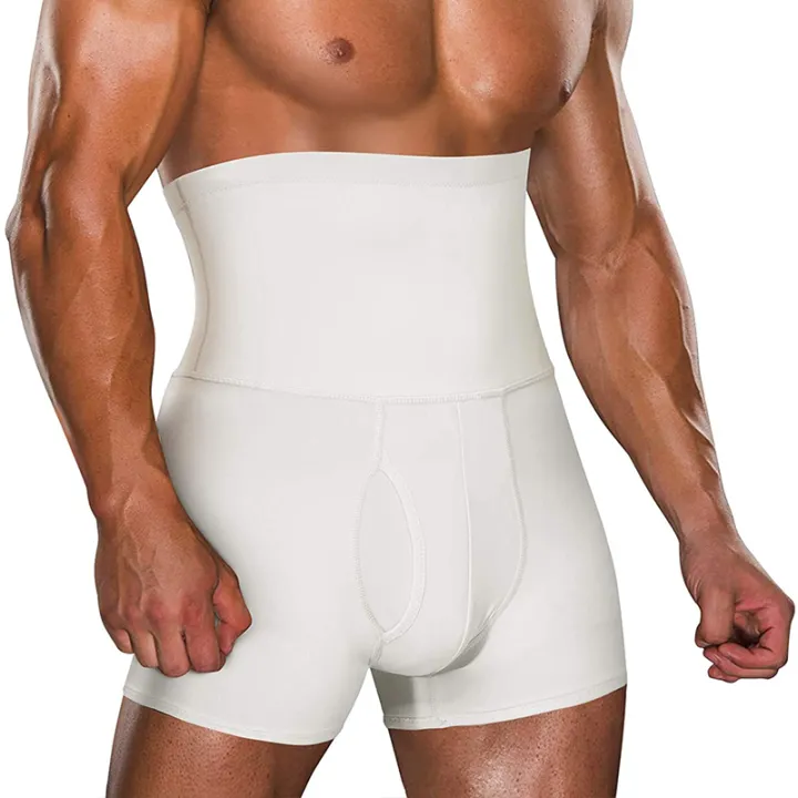 Mens Body Shaper Tummy Control Compression Shorts Belly Slimming Shapewear Abdomen Reducer Panties Fitness Boxer Pants Underwear
