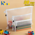 1-30 PCS Mesh Zipper File Bag Waterproof Moisture-proof Zipper Folder Toy Storage Bag Storage Tools Cosmetic Organization Bag. 