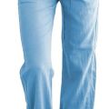 Casual Elastic Linen Straight Cotton Pant for Women. 