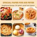 50/100Pcs Air Fryer Disposable Paper Non-Stick Airfryer Baking Papers Round Air-Fryer Paper Liners Paper Kitchen Accessories.