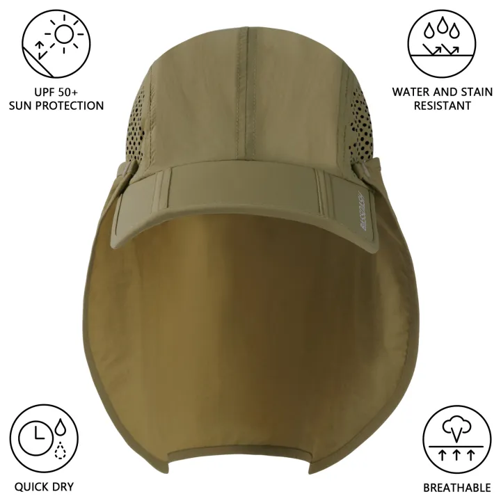 BASSDASH%20UPF%2050+%20Foldable%20Fishing%20Hat%20Baseball%20Cap%20with%20Removable%20Neck%20Flap%20Portable%20for%20Men%20Women%20Golf%20Hiking%20-%20Image%203
