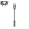KZ AM01 Hi-Fi DAC Audio Adapter Type-C to 3.5mm Dual Chip IC Amplifier 32bit/384kHz Earphone Cable.
