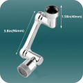 1080° Rotation Kitchen Tap Universal Washbasin Faucet Extender Aerator Bubbler Nozzle Bathroom 2 Spray Modes Tap Extend Adapter.