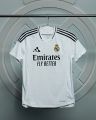 Real madrid new home kit 24/25 season half sleeves jersey. 