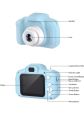 Digital Camera for Kids with 2.0” Color Display Screen & Micro-SD Card Slot for Children. 