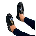 Black Shine Men's shoes Unique Design. 