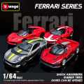 Bburago 1: 64 Ferrari series Multiple choices SP3 812 ENZO F40 F12TDF SF90 458 Car Die Casting Model Children's  Toy. 