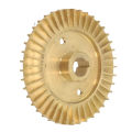 1PC Brass Water Pump Impellers Self-Priming Pump Double-Sided Copper Pump Impeller Pump Replacement Parts.
