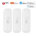 1~4pcs Tuya Zigbee Temperature Humidity Sensor APP Remote Control For Smart Home Work With Tuya Yandex Alexa ZHA Zigbee2MQTT. 