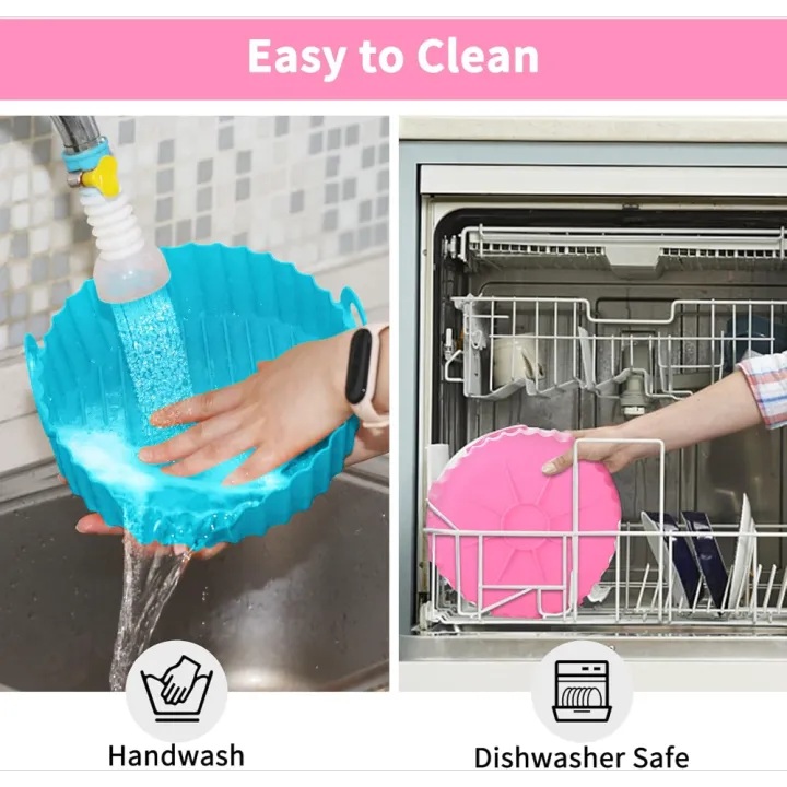 Kitchen%20Gadgets%20Round%20Air%20Fryer%20Silicone%20Liner%206.8%20Inch%20for%205%20To%208%20Quarts%20Non%20stick%20Reusable%20Easy%20To%20Clean%20Kitchen%20Accessories%20-%20Image%205