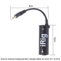 1 pc IRIG guitar interface converter 3.5mm audio cable with low background noise, high fidelity frosted anti scratch feature. 