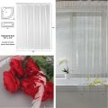 Clear Shower Curtain PEVA Transparent Bathroom Liner Waterproof 180x200CM Bath Curtains Bathroom Mould Proof Curtains with Hooks.