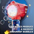 Fully Automatic Bubble Gun Rocket Bubbles Machine Automatic Blower with Bubble Liquid Toy for Kids Beach Outdoor Bubble Gifts. 