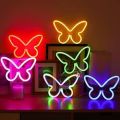 Butterfly Neon Signs Lights for Wall Decor, Pink Led Neon Ligh Butterfly Neon Sign Light up for Bedroom, Living Room, Kids. 