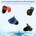 6Pcs Three Layer Anti Noise Silicone Earplugs Anti-Noise Ear Plugs For Sleeping Soft Comfort Sleeping Ear Protector. 