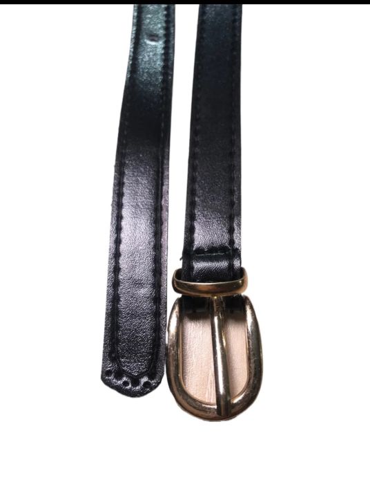 Ladies Stylish Black China Rexine Belt for Girls