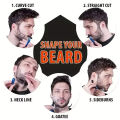 Beard Styling Comb Clear Beard Ruler Men's Care Comb Sideburns Beard Trim Contour Tool.