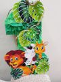 number cutout available from (0-9) in jungle theme size 12 inches in length 2 inches in depth. 