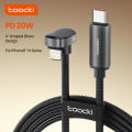 Toocki PD 20W USB C to Lightning Cable for iPhone 14 13 12 11 Pro Max 2.4A Fast Charging USB-C U-shaped for iPad Gaming Cable. 