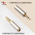 Jack 3.5 mm to 2.5 mm Audio Adapter 2.5mm Male to 3.5mm Female Plug Connector for Aux Speaker Cable Headphones Micphone Jack 3.5. 