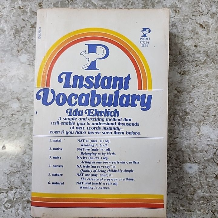 Instant vocabulary by Ida Ehrlich