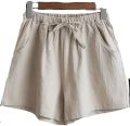 ladies casual linen shorts. 