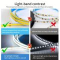 LED COB Light Strip Touch Dimmer Flexible Diode Tape 5V USB Linear Indoor Lighting Lamp Room DIY TV Mirror Backlight Wall Decor. 