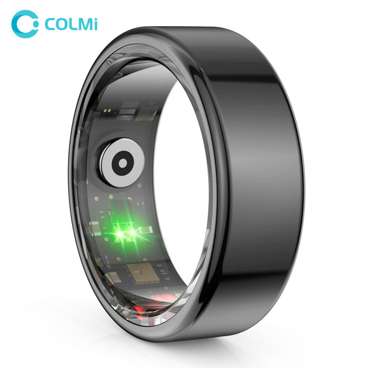 COLMI R02 Smart Ring Grade Titanium Steel Shell Health Monitoring IP68 & 3ATM Waterproof Multi-sport Modes