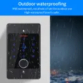 Tuya Wifi Standalone Fingerprint Access Control Keypad Metal Waterproof Backlight Embedded installation Opener Reader+M70 box. 