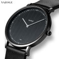 YAZOLE Men's Wrist Watches Top Brand Luxury Watches for Men Casual Simple Leather Quartz Watches Men Fashion Business Mens Clock. 