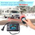 12V Car Air Parking Heater LCD Monitor Switch+Manual Buttons Remote Controller For Truck Air Diesel Heater Accessories Kit.