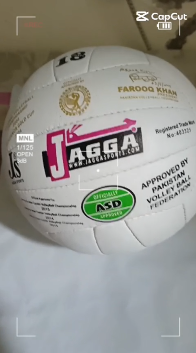 Volleyball Ball White Plain Single Ball Hand Ball Playing With Friends Sold By Fight Fitness