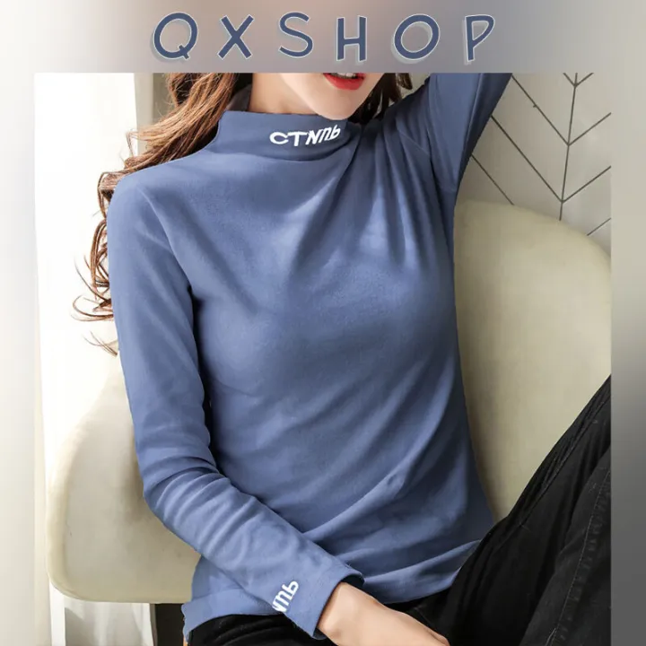 Qxshop%20English%20letters%20English%20letters%20round%20neck%20long%20sleeve%20T-shirt%20with%20sleeves%20solid%20color%20casual%20wear%20cool%F0%9F%94%A5%F0%9F%9B%8D%20-%20Image%202