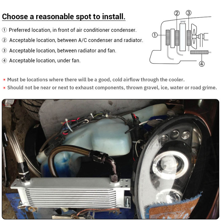 WLR%20-%20Aluminum%20Universal%20Engine%20transmission%20AN10%20Oil%20Cooler%2010%20rows%20With%2010An%20Female%20to%20AN6%20AN8%20Male%20Adaptter%20Fitting%20WLR7010%20-%20Image%206
