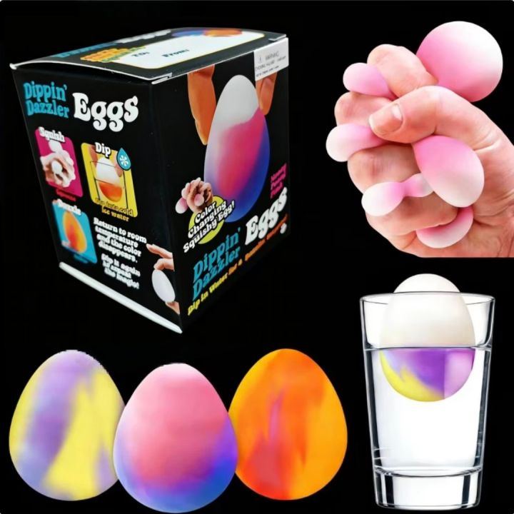 Golden Egg Hunt Game change color blind box Easter Fidget With Squishy Surprise Stress Relief Squeeze Party