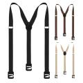 Heavy Duty Suspenders for Men Y-Back Hidden Suspenders Adjustable Fashion Casual Suspenders Pants Braces Y-Back Invisible Belt. 