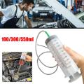 100/300/550ml Large Capacity Syringes Oil Pump With 1m Hose Pet Feeding Measuring Pump Hydroponics Nutrient Big Syringe. 