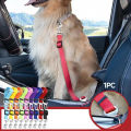 Top-grade Pet Car Safety Belt Dogs Cats Safety Belt Reflective Line Adjustable Seat Belt Length Suitable Any Dog Traction Collar. 
