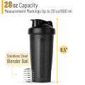 1pc Shaker Bottle 600ml Portable Fitness Bottle 20oz Protein Shaker Bottle Perfect For Fitness Enthusiasts Athletes.