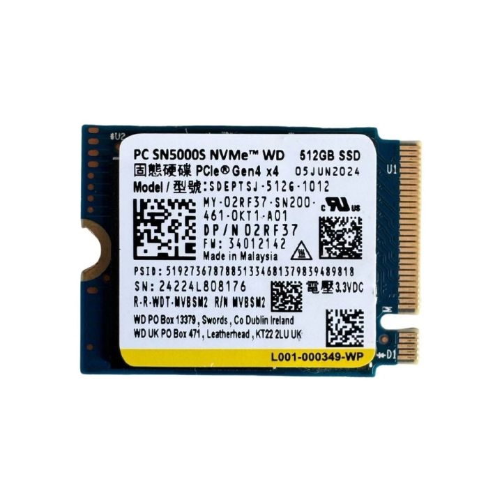 WD%20SN5000S%20512GB%20M.2%202230%20SSD%20NVMe%20PCIe4x4%20Gen4%20-%20Image%203