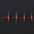 10/30/50Pcs Solid Ring Fishing Tackle Accessory equipment Fishing Rolling Triple Swivels Bearing Connector Fish Hooks.