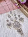 Exclusive antics jewellery set including long sita, earrings and tikli - Beautiful antics jewellery set - Oxidized jewellery.