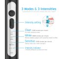 Lächen Sonic RM-T8B Electric Toothbrush with 3 Brushes Heads and Timer, 3 Modes & 3 Vibration Strengths with Travel Bag (PINK). 