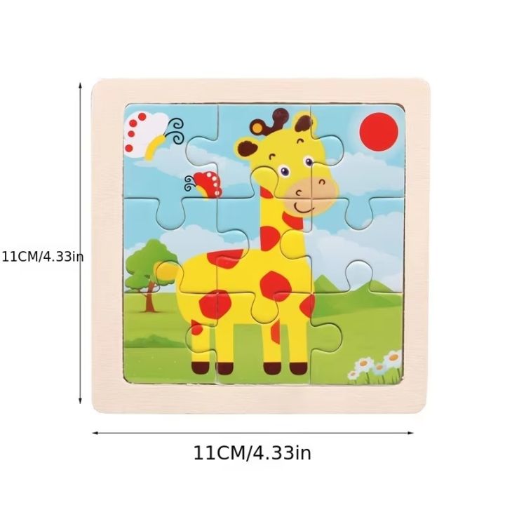 4/8PCS%20Kids%20Wooden%20Jigsaw%20Puzzle%20Games%2011cm/4.33in%20Cartoon%20Animal%20Vehicle%20Pattern%20Children%20Montessori%20Educational%20Toys%20TMZ%20-%20Image%202